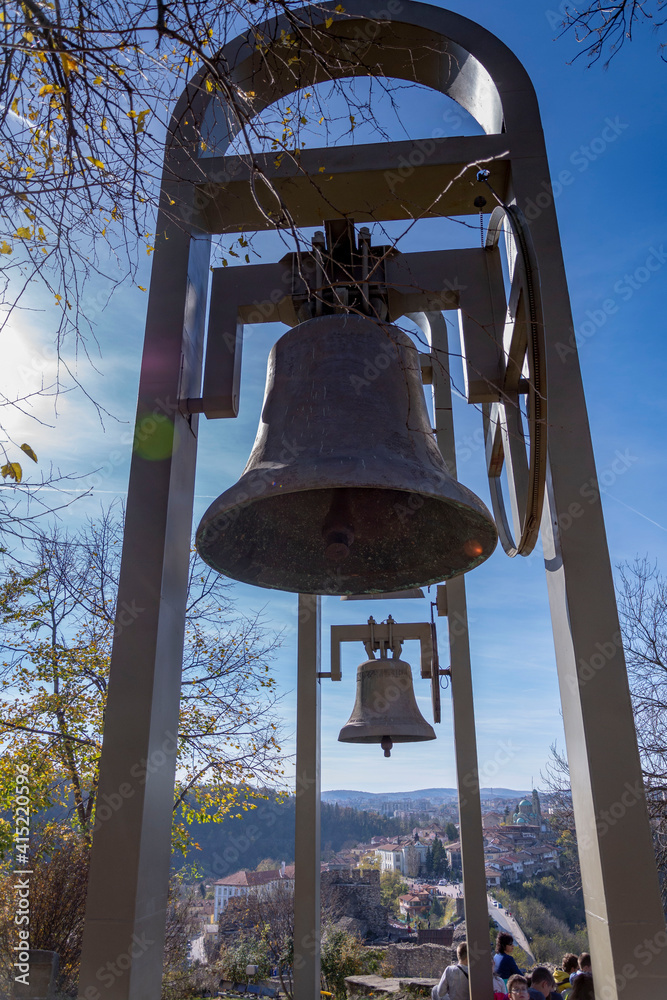 old bell outside the church