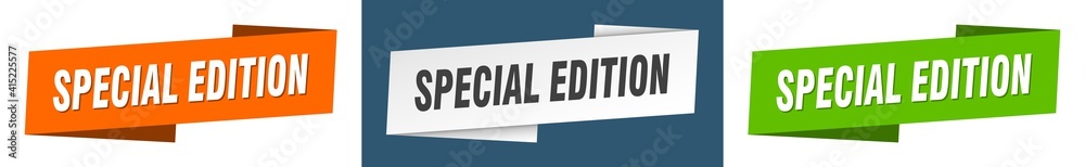 special edition banner. special edition ribbon label sign set special edition banner. special edition ribbon label sign set