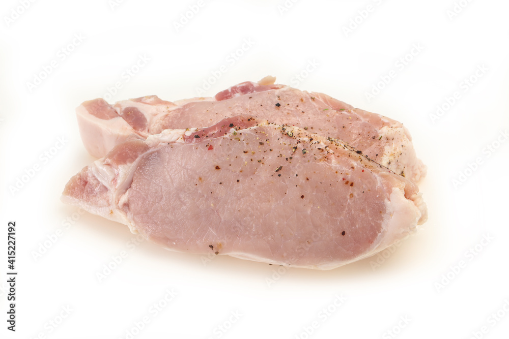 Raw pork meat steak for grill Raw pork meat steak for grill