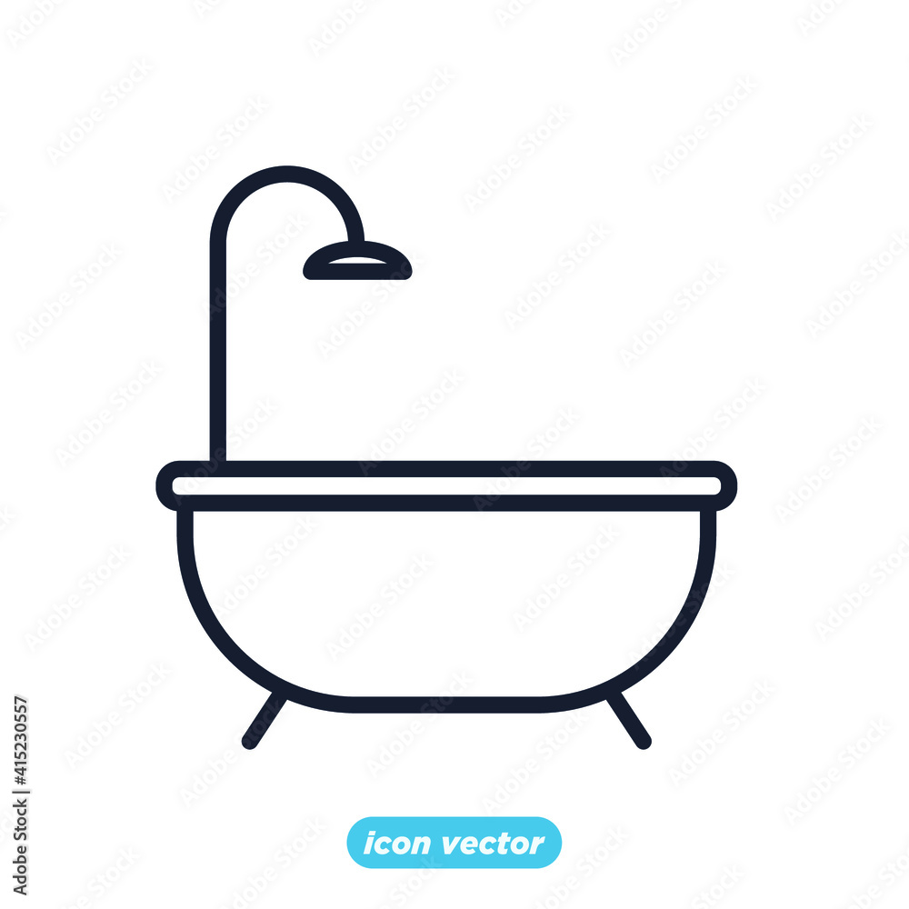 bathroom icon. Real Estate bathroom symbol template for graphic and web design collection logo vector illustration bathroom icon. Real Estate bathroom symbol template for graphic and web design collection logo vector illustration