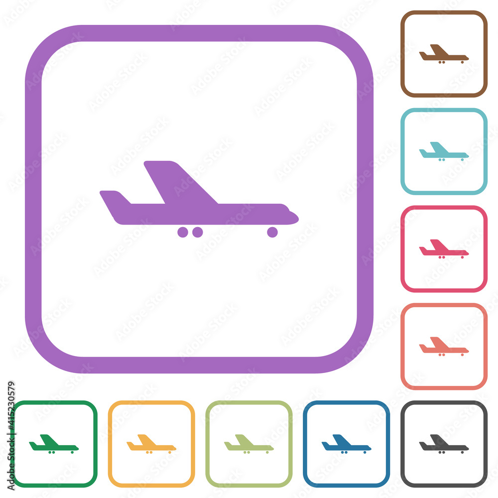 Airplane simple icons