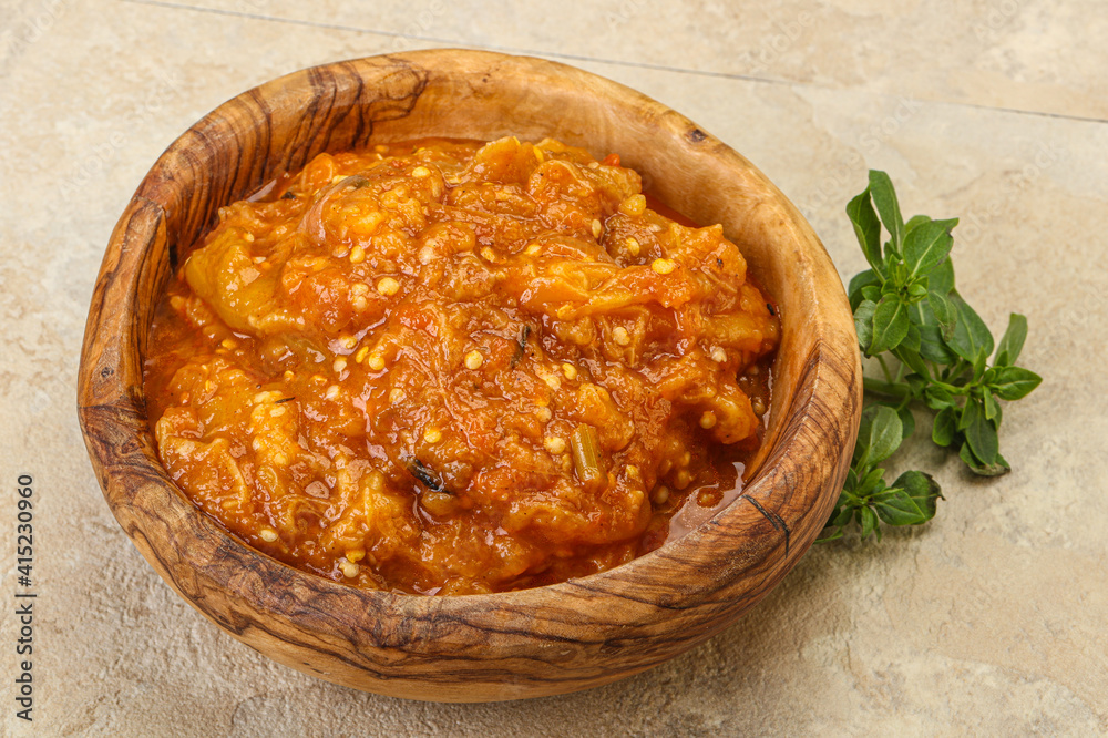 Caucasian cuisine - Mangal salad with vegetables