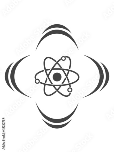 Radioaktiv Atom Symbol 