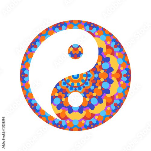 Yin Yang Symbol - Vector Sign photo