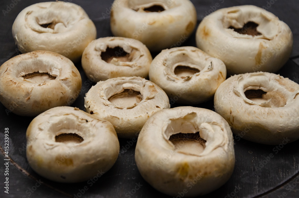 fresh mushrooms are baked in the traditional way fresh mushrooms are baked in the traditional way