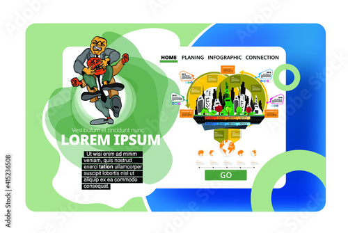 Business concept for internet banners, social media banners, headers of websites, vector illustration 