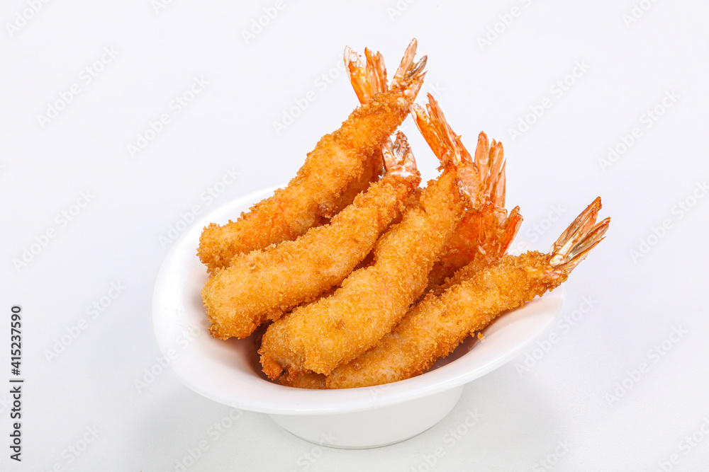 Asian style - prawn in tempura Asian style - prawn in tempura