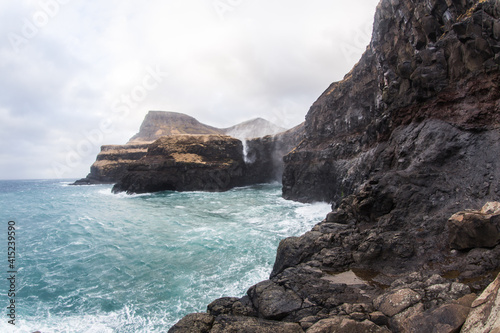 Faroe Islands - Landscape - Cliff - Traelanipa - Vágar - Aerial Photos - Helicopter photo