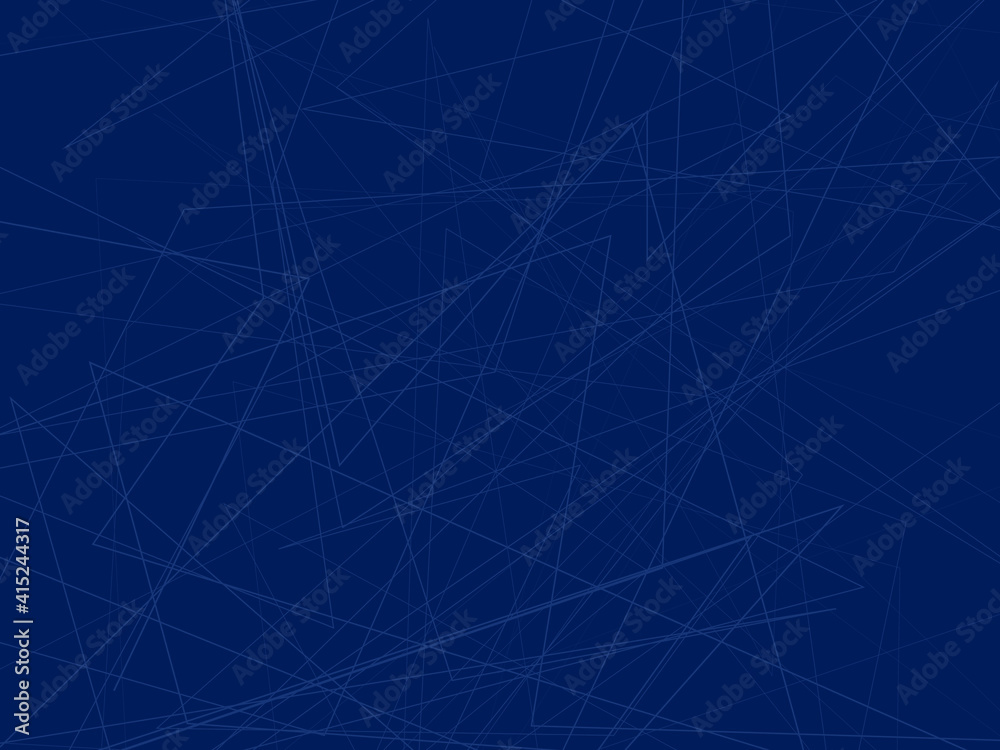 Dark blue background with intersecting lines. The overall geometric pattern. Vector. 
