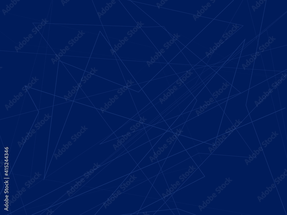 Dark blue background with intersecting lines. The overall geometric pattern. Vector. 