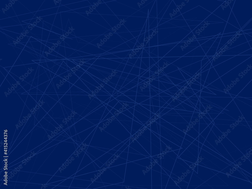 Dark blue background with intersecting lines. The overall geometric pattern. Vector. 