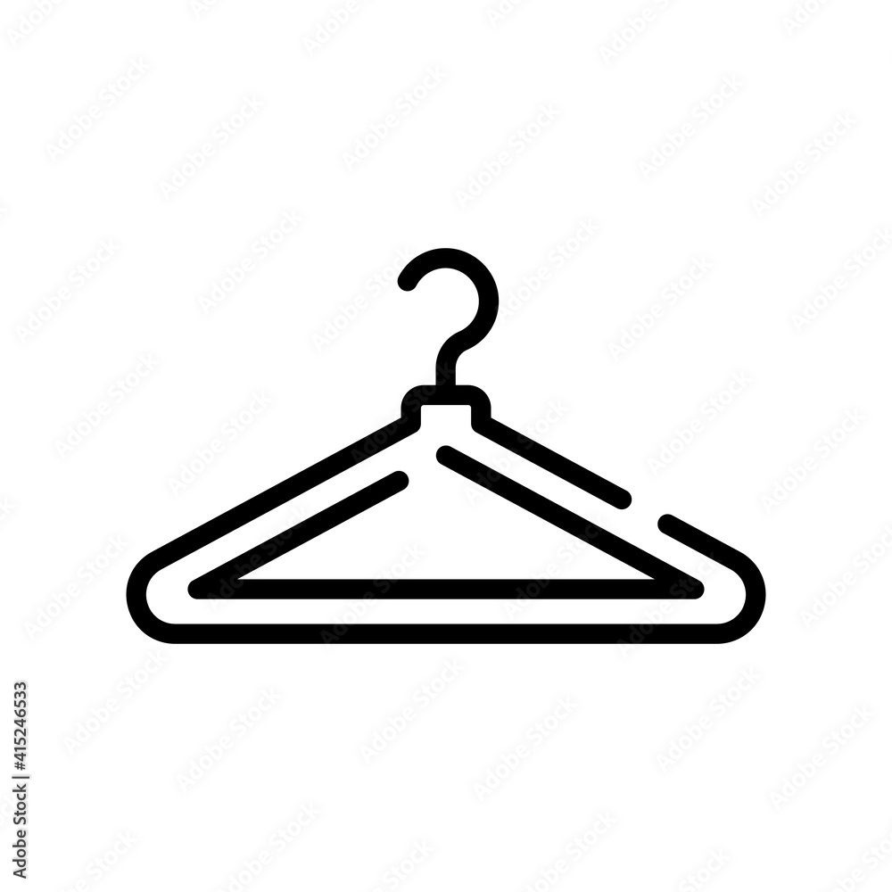 Hanger icon. Simple vector illustration for fashion ecommerce websites, apps, design elements. Hanger icon. Simple vector illustration for fashion ecommerce websites, apps, design elements.
