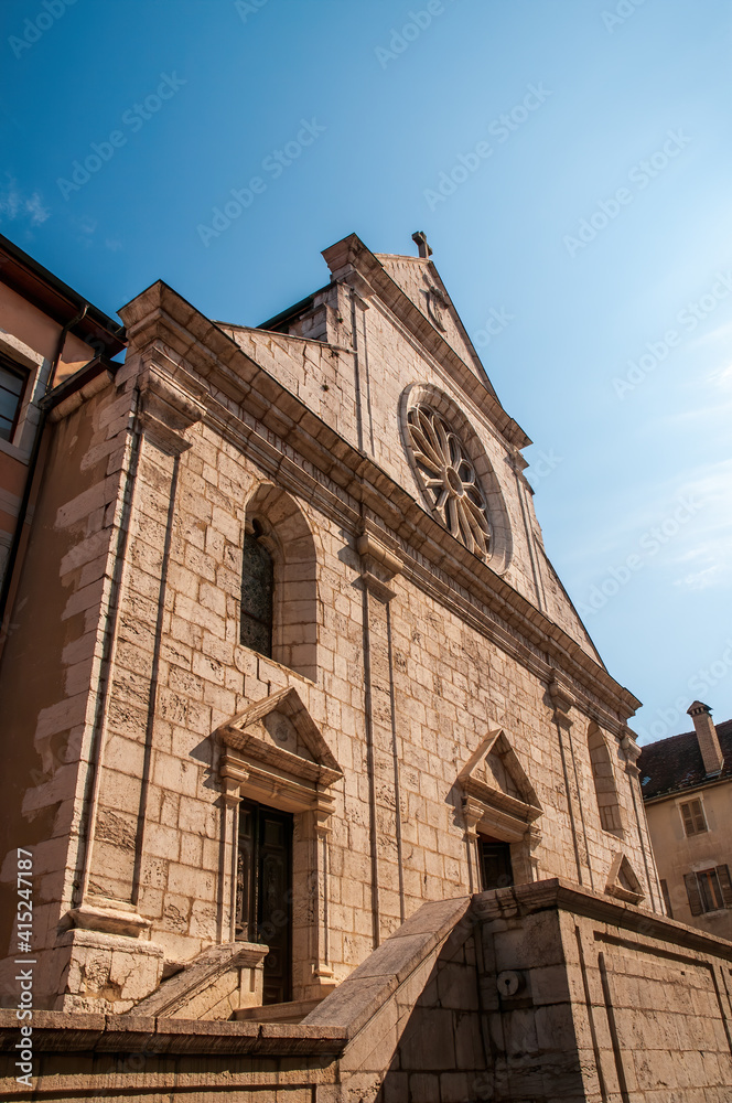 Fototapeta premium Fasade of Annecy Cathedral of Saint-Pierre, France