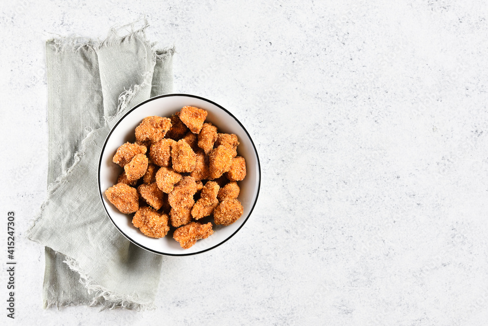 Crispy fried breaded chicken bites Crispy fried breaded chicken bites