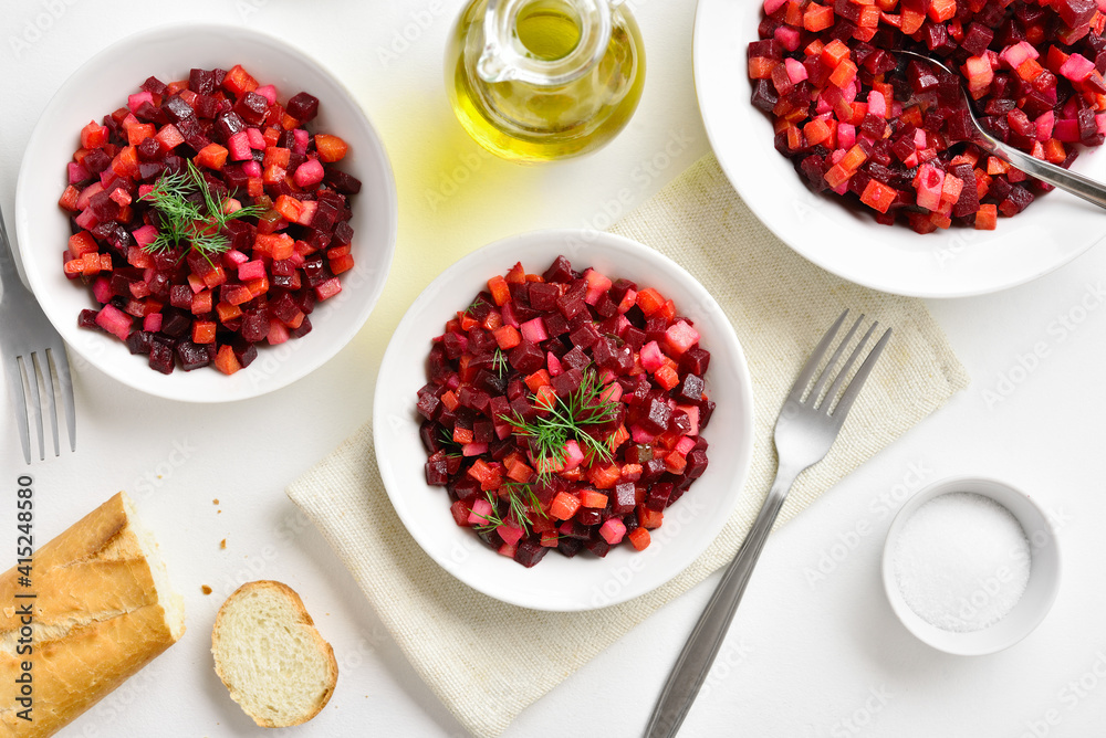 Beet salad in bowl Beet salad in bowl