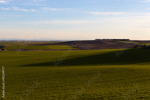 sunset over the countryside