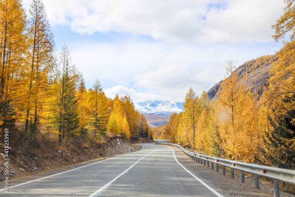 picturesque autumn mountains of the Altai Mountains in September picturesque autumn mountains of the Altai Mountains in September