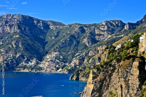 Panorama of Amalfi Coast, Italy 