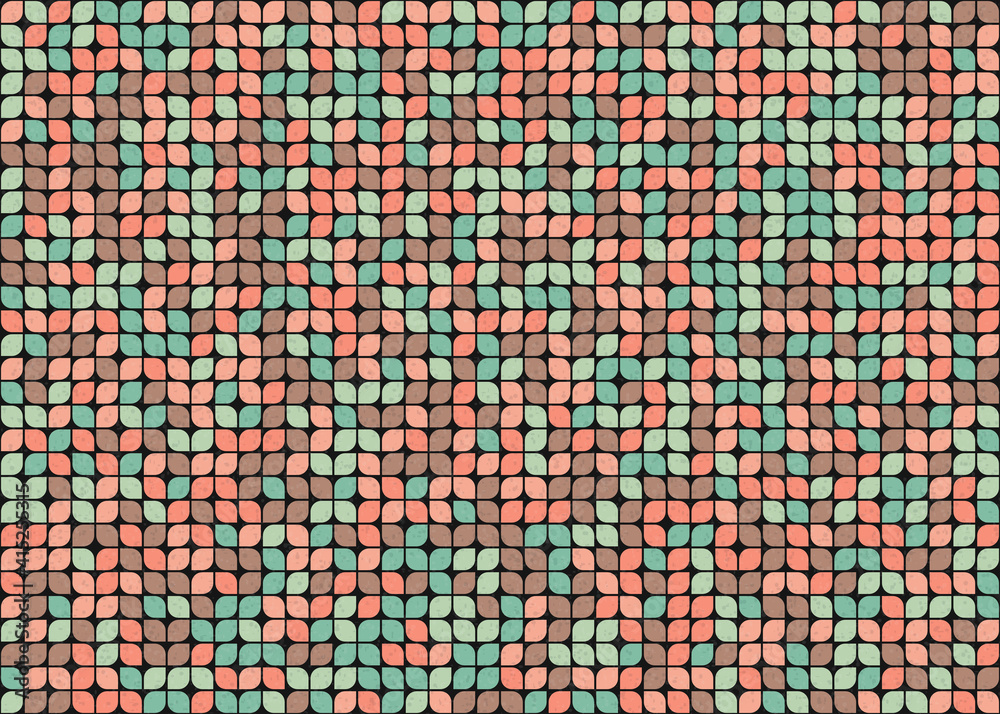 Fototapeta premium Abstract Geometric Pattern generative computational art illustration