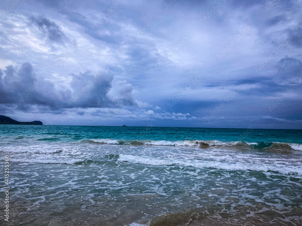 Fototapeta premium storm on the beach