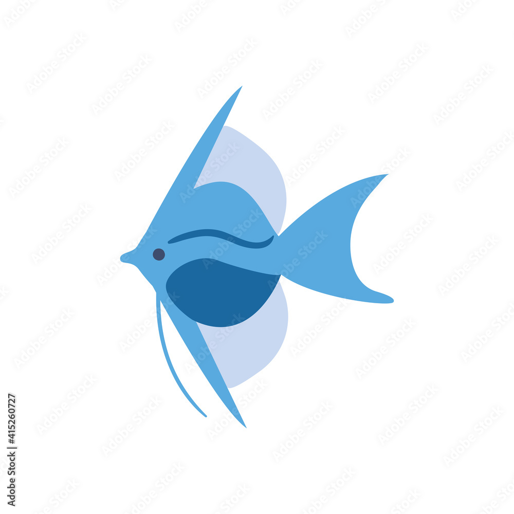 Blue fish animal vector design Blue fish animal vector design