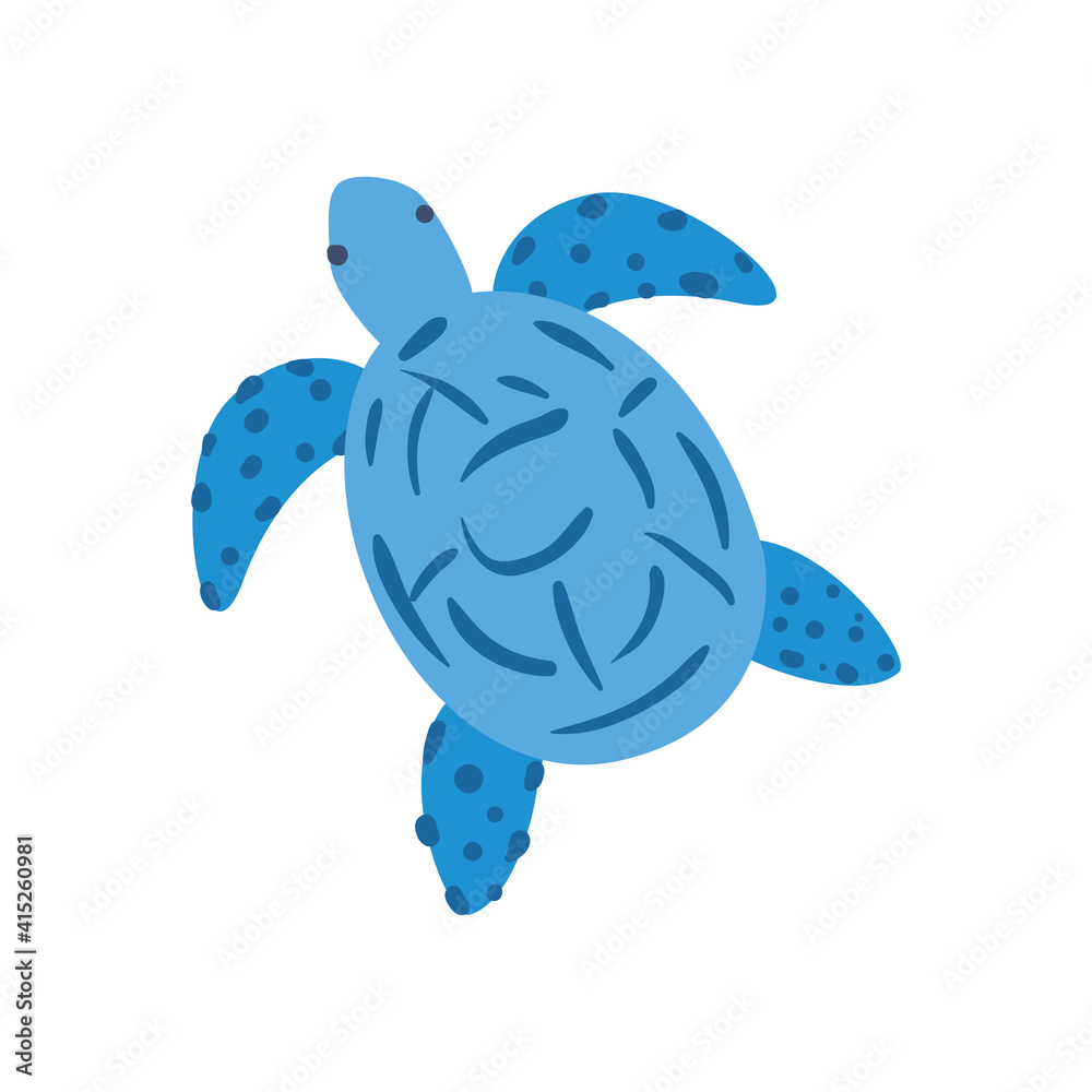 Fototapeta premium Tortoise animal isolated vector design