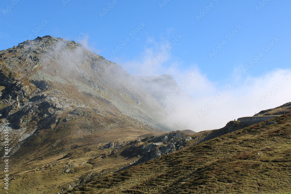 Splügen Pass (Passo dello Spluga), Alpine mountain pass of the
