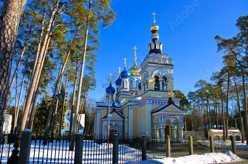 Jurmala,Latvia-January 16, 2021 : the temple in Dzintari photo