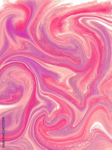 Digital illustration of swirls of liquid marble paper textured background