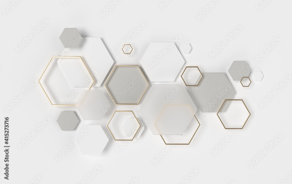Hexagonal abstract background. Modern cellular honeycomb 3d panel with hexagons. Ceramic, concrete, glass tile. 3d wall texture. Geometric background for interior wallpaper design Hexagonal abstract background. Modern cellular honeycomb 3d panel with hexagons. Ceramic, concrete, glass tile. 3d wall texture. Geometric background for interior wallpaper design