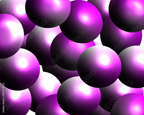 Bubble Tea Pink Spheres Vector