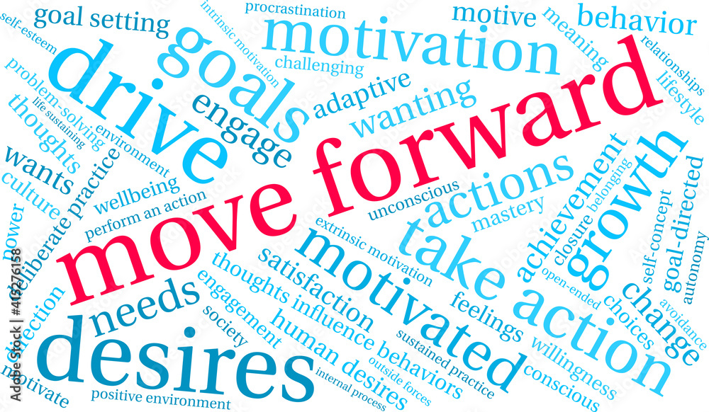Move Forward Word Cloud on a white background. Move Forward Word Cloud on a white background.