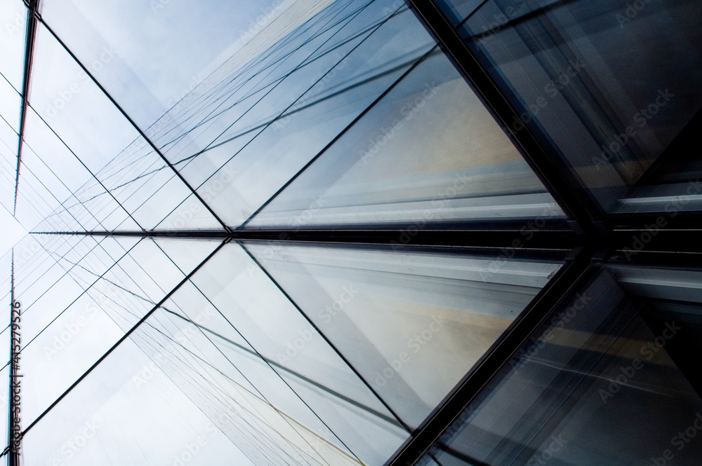 Fototapeta premium abstract design of modern building windows
