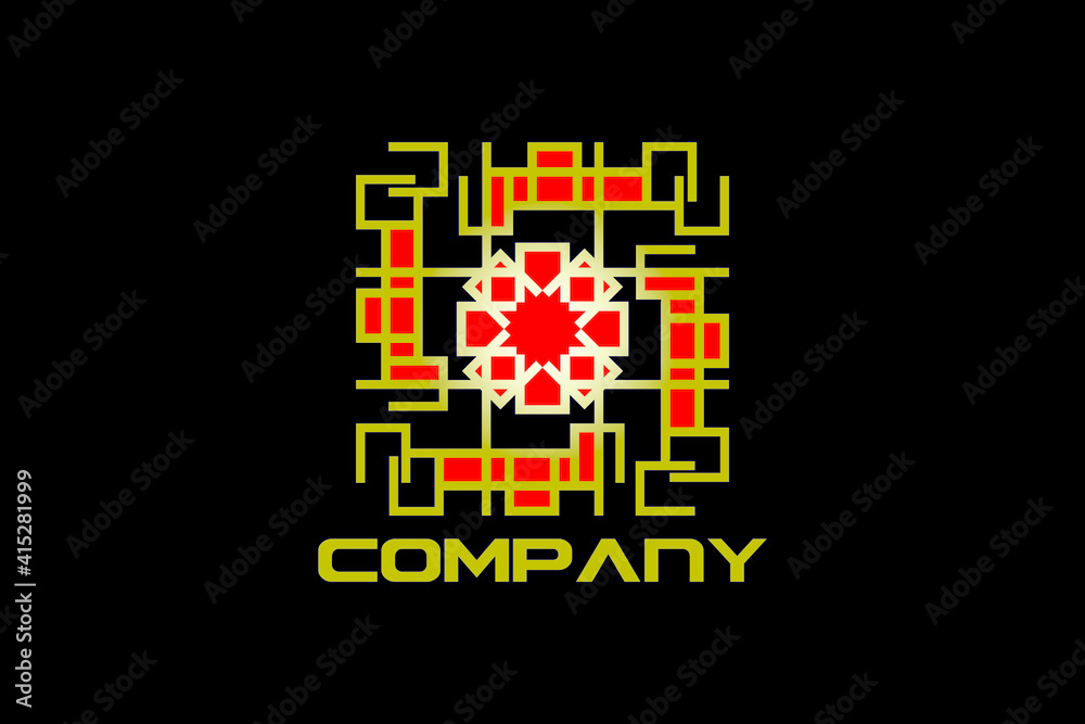 Obraz premium logo for company knot line