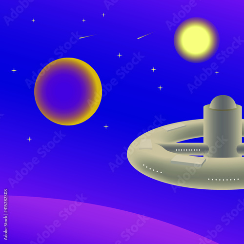 ufo in space