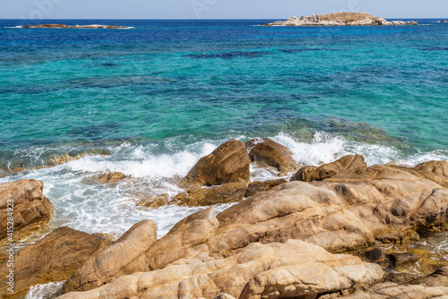 Tigania beach, Sithonia, Greece at summer. photo