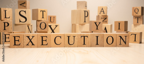 The word execution is from wooden cubes. Economy state government terms.
