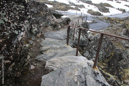stairs in the mountains 