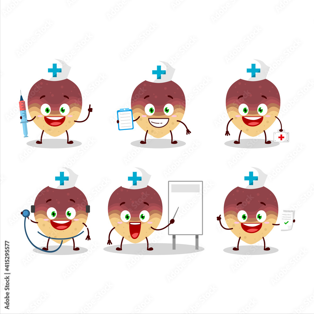 Doctor profession emoticon with swede cartoon character Doctor profession emoticon with swede cartoon character