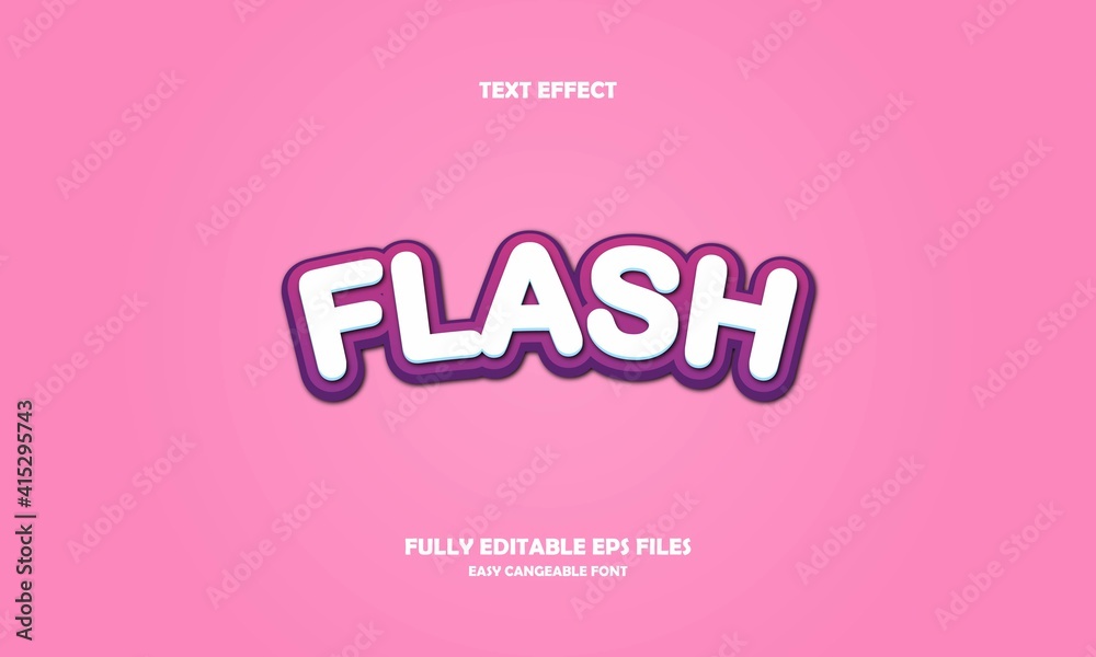 Editable text effect flash title style Editable text effect flash title style