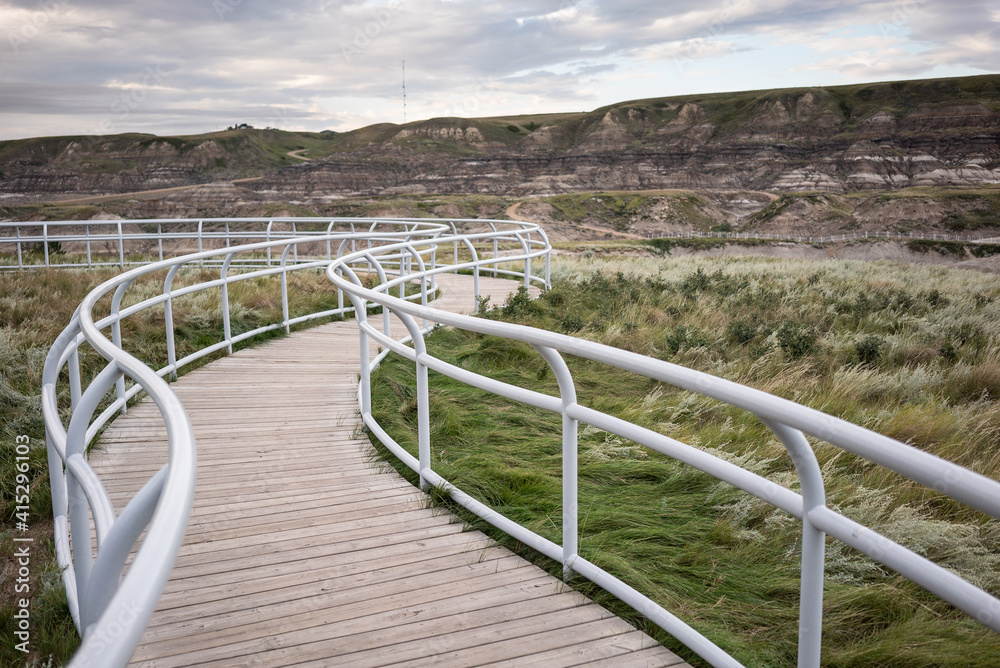 Fototapeta premium view of Dinosaur Provincial Park, Alberta, Canada, near Drumheller