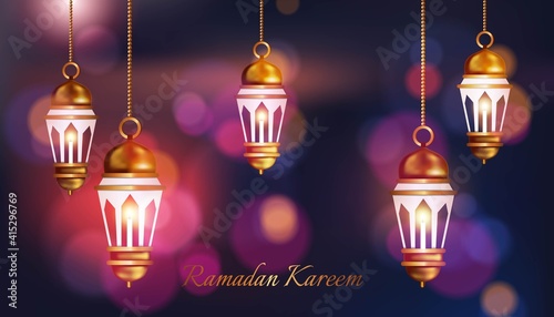 Foto islamic background for ramadan and eid mubarak