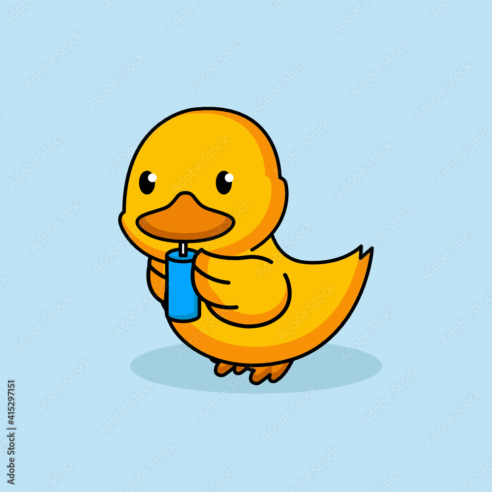 Cute baby duck mascot design Cute baby duck mascot design