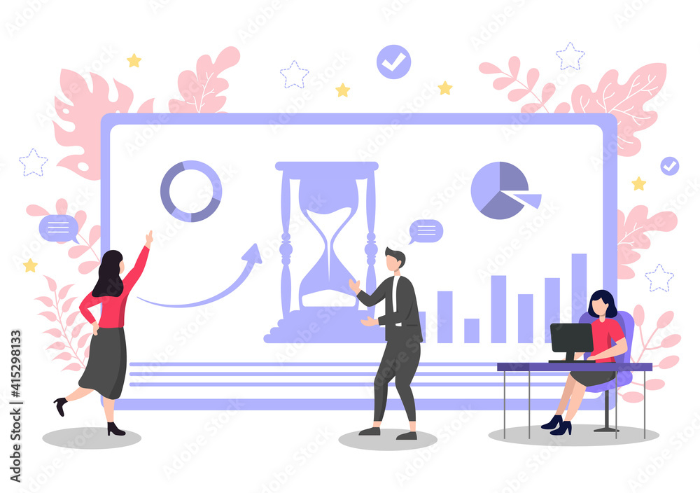Startup Flat Illustration of business Development process, Innovation product, and creative idea. Startup Flat Illustration of business Development process, Innovation product, and creative idea.