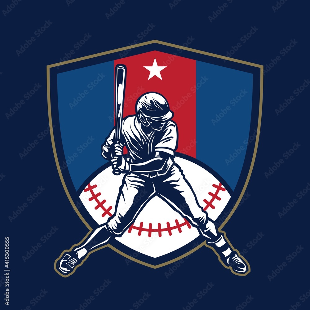 baseball badge graphic