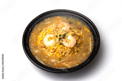 フカヒレあんかけ炒飯 Fried rice and Chinese shark fin soup 