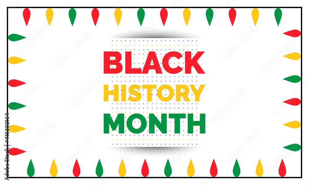 Black History Month Background Design Black History Month Background Design