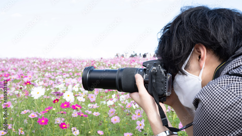 photographer with camera