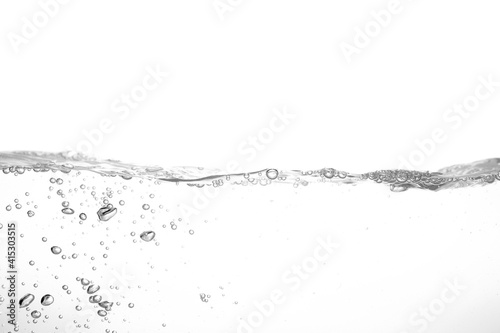 Clear water waves. Clear Water wave isolated on white background.