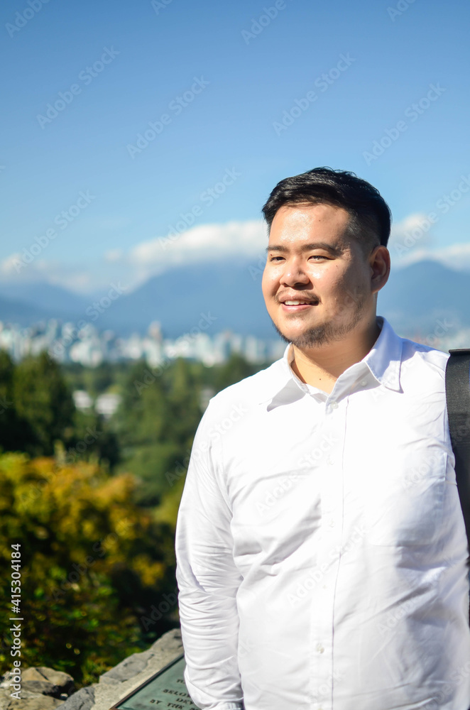 head and shoulders portrait of an asian man in canada head and shoulders portrait of an asian man in canada